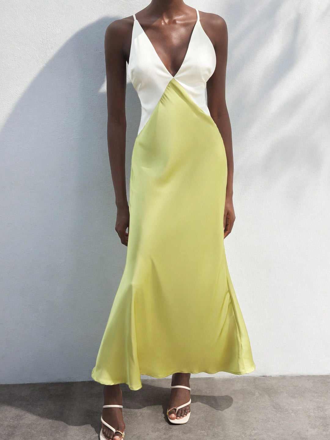 Rochie maxi SHEIN, verde