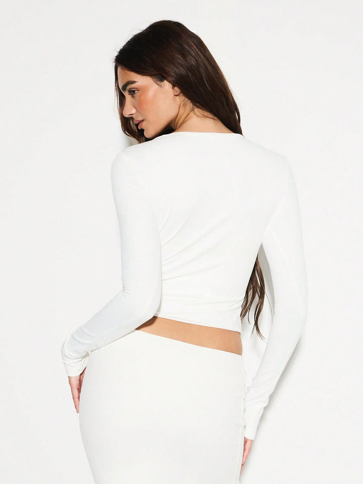 Top SHEIN, alb