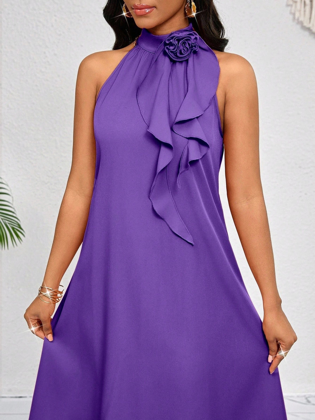 Rochie midi SHEIN, mov