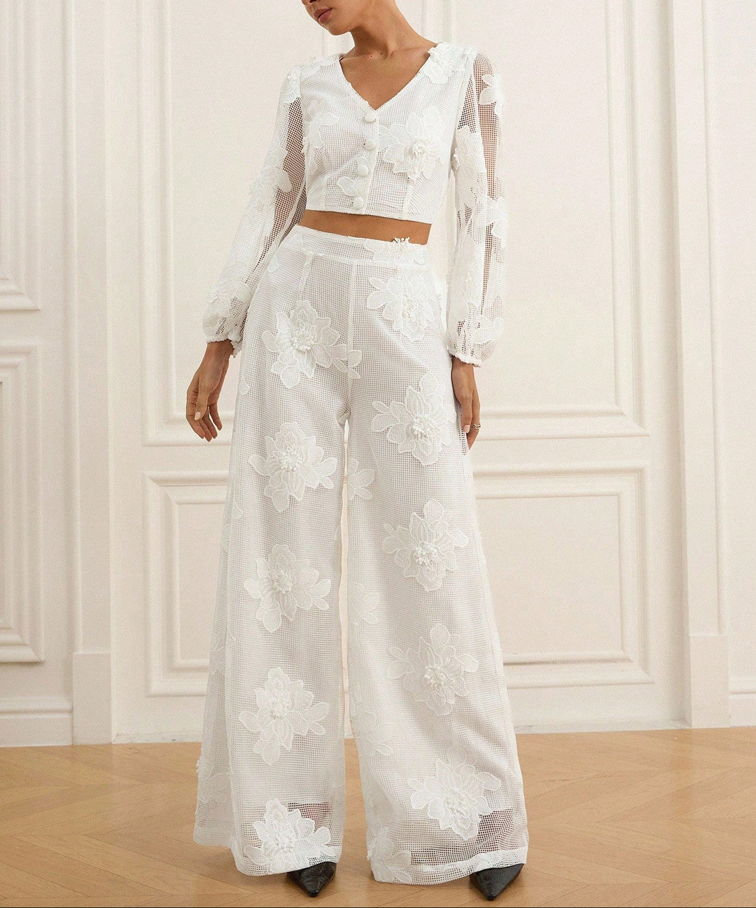 Compleu Aveloria by Shein, alb