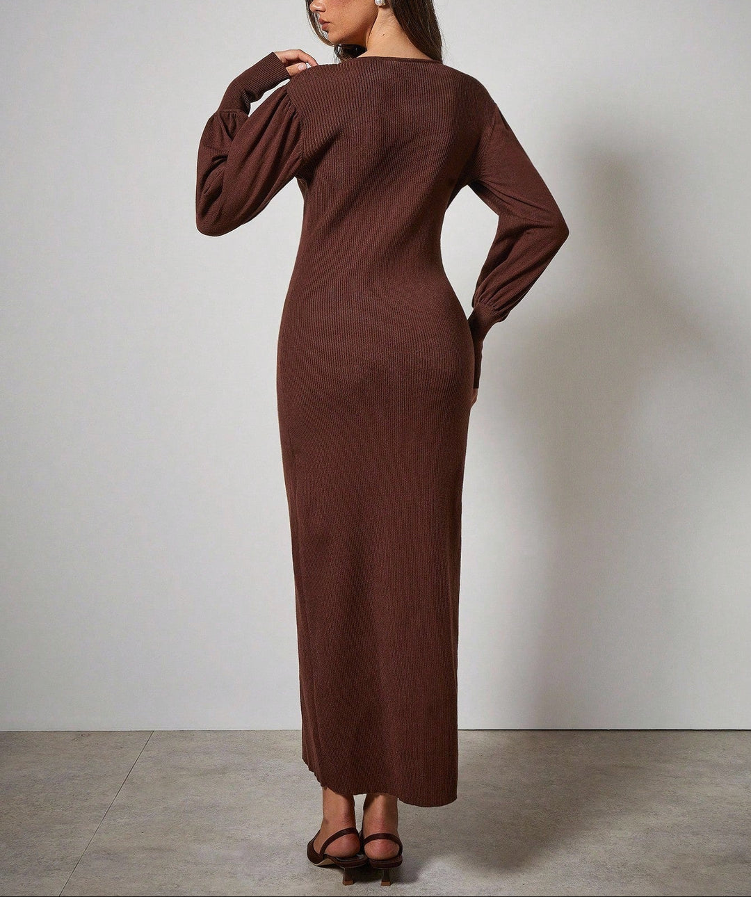 SHEIN Maxi ruha, barna
