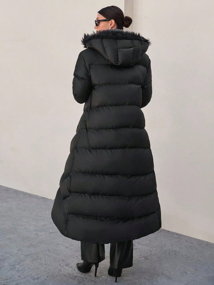 Geacă lungă SHEIN, negru