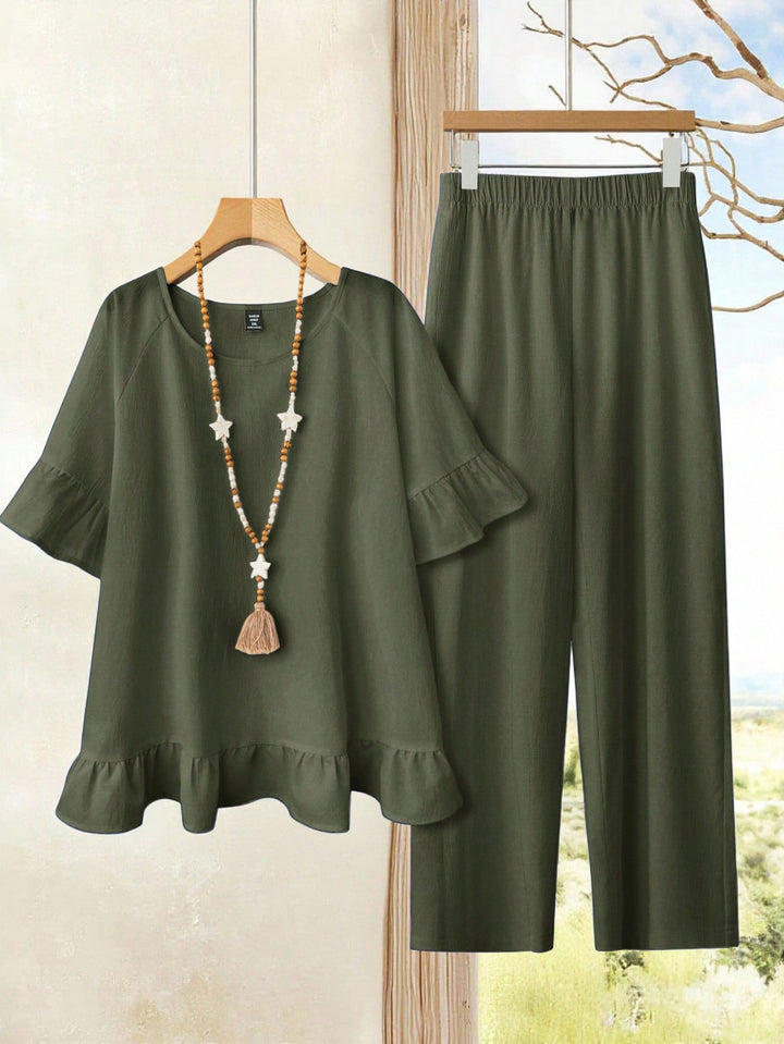 SHEIN összeállítás, khaki