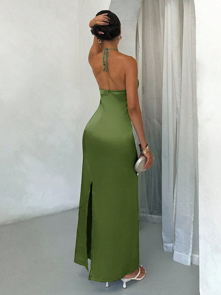 Rochie maxi SHEIN, kaki