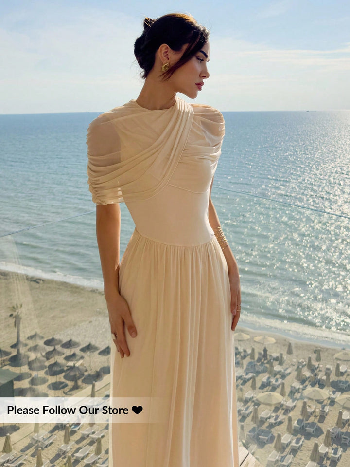 Rochie maxi SHEIN, portocaliu