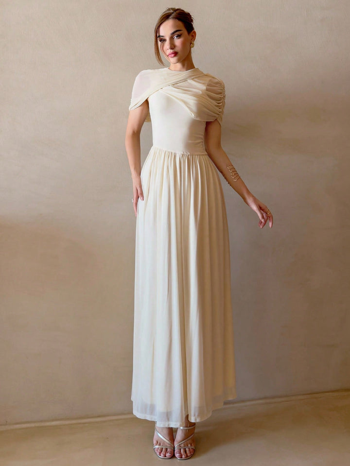 Rochie maxi SHEIN, bej