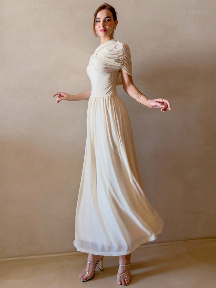 Rochie maxi SHEIN, bej