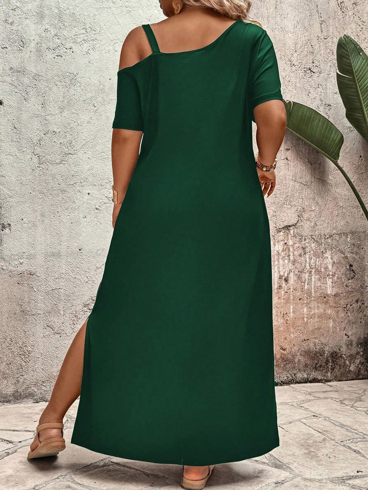 Shein Curve+ maxi ruha, vegyes színek