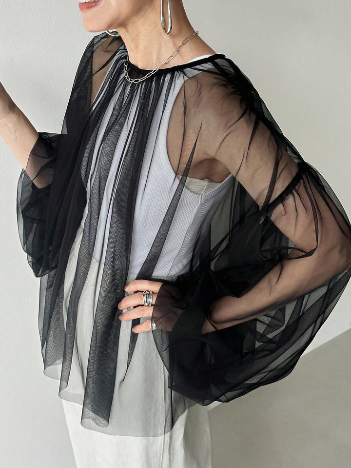 Top SHEIN, negru