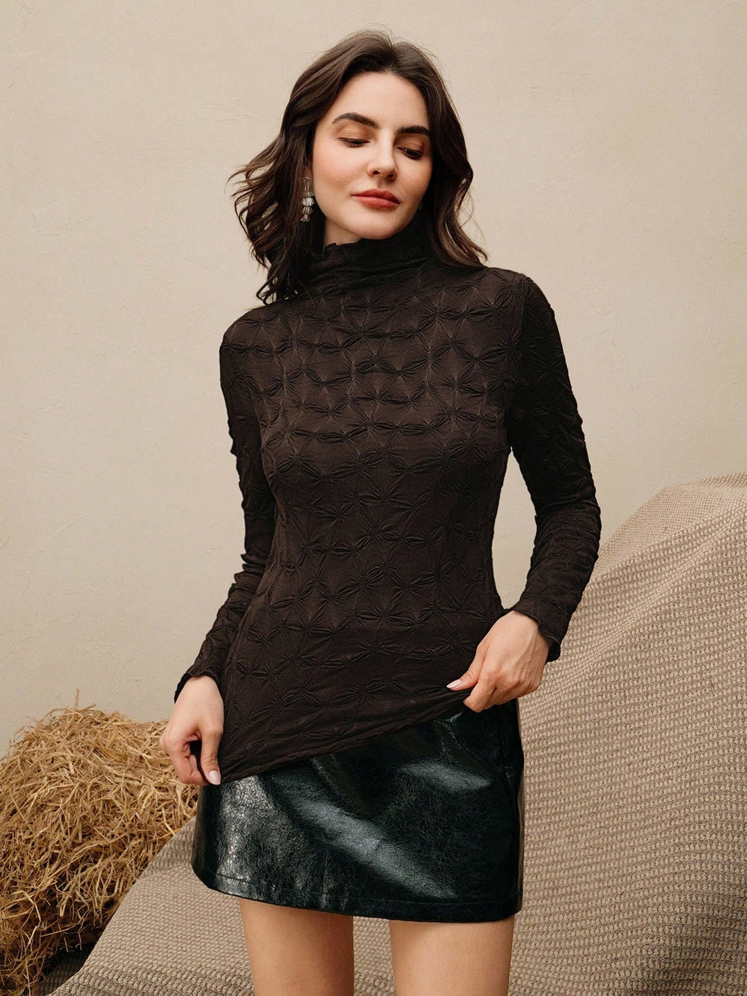 SHEIN blúz, barna