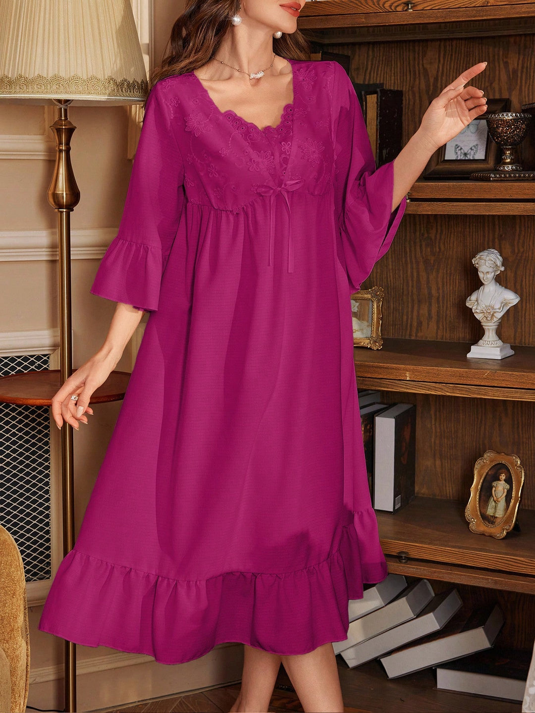 Rochie de noapte SHEIN, roz