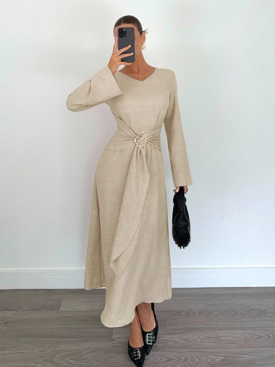 Rochie maxi SHEIN, portocaliu