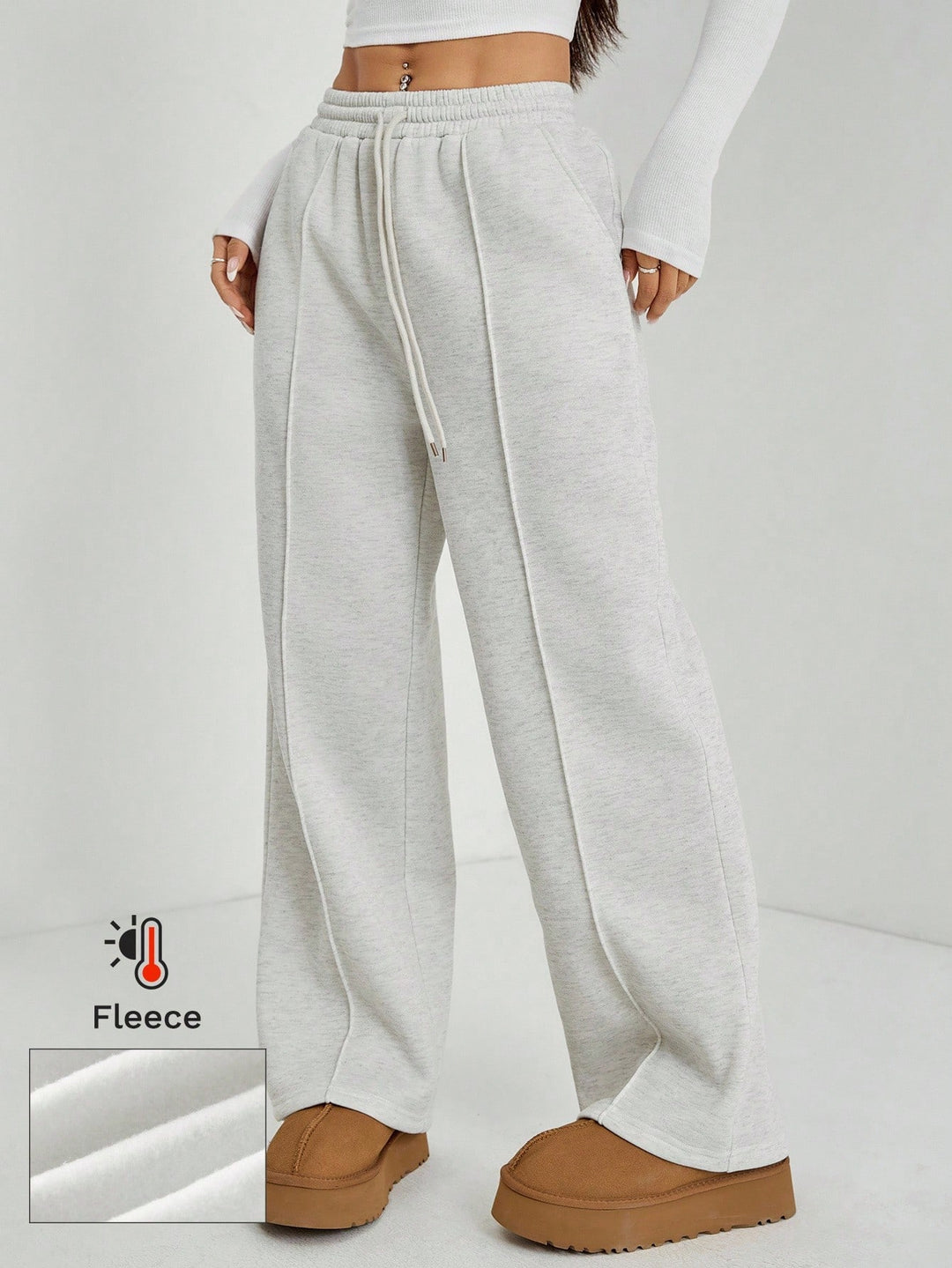 Pantaloni SHEIN, gri