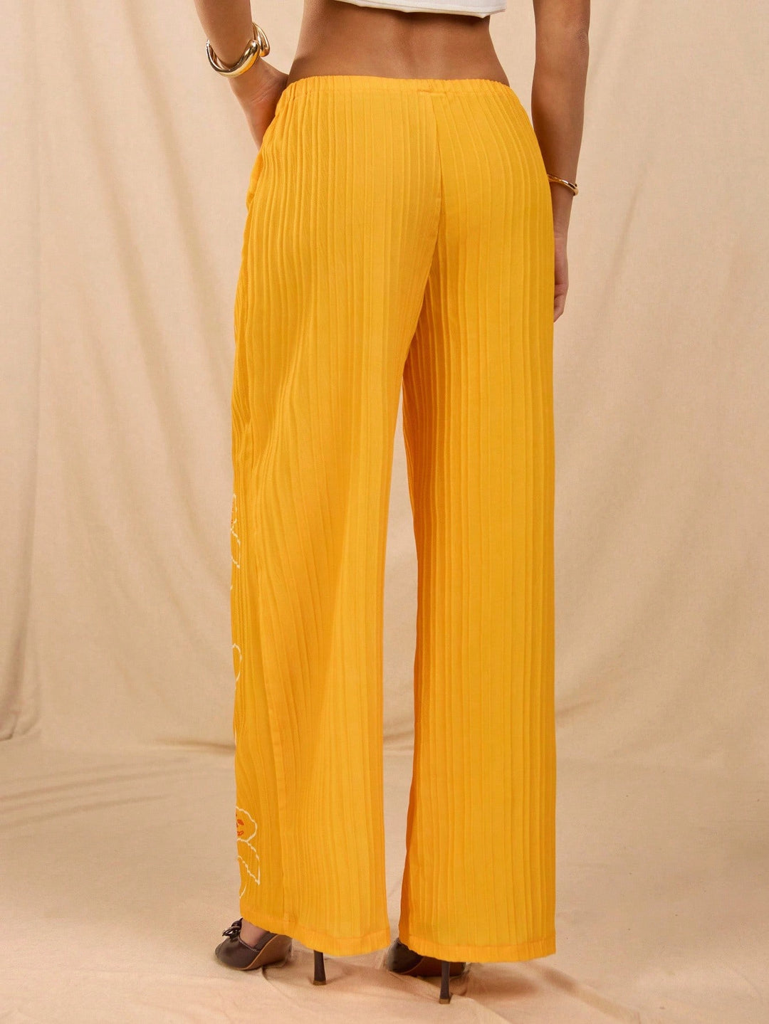 Pantaloni SHEIN, galben