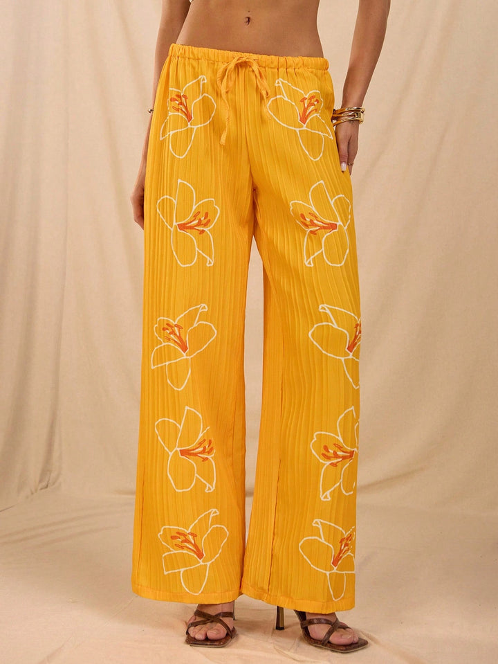Pantaloni SHEIN, galben
