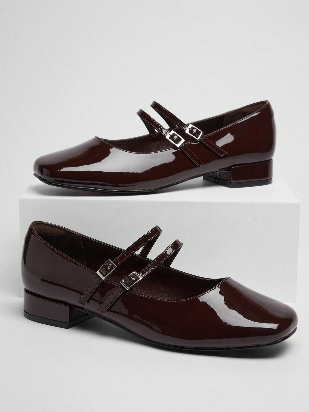 Pantofi cu toc SHEIN, maro
