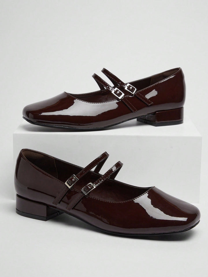 Pantofi cu toc SHEIN, maro
