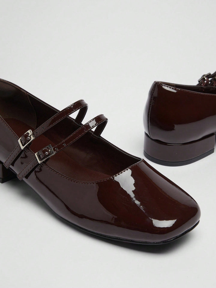 Pantofi cu toc SHEIN, maro