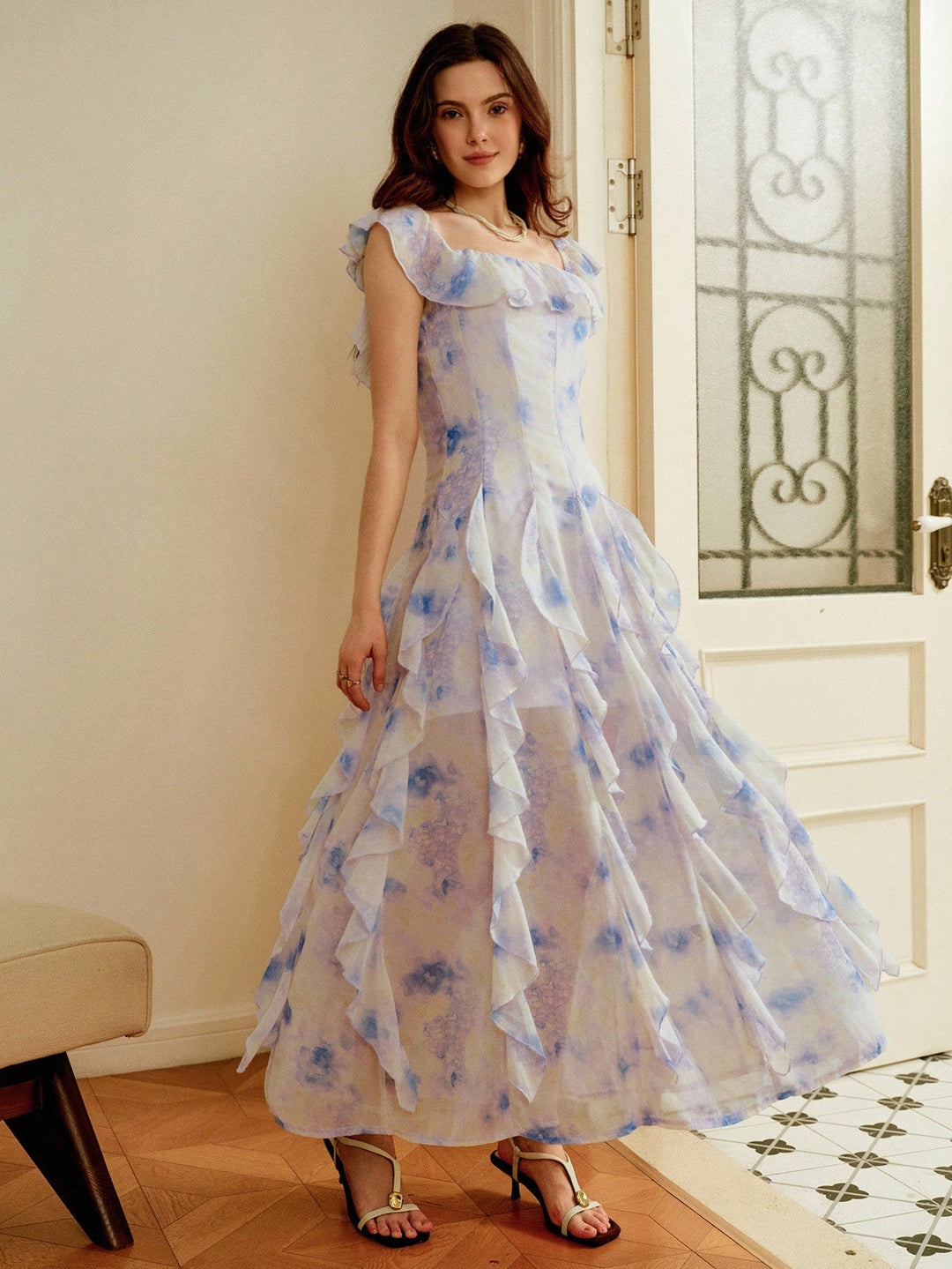 Rochie midi SHEIN, vișiniu