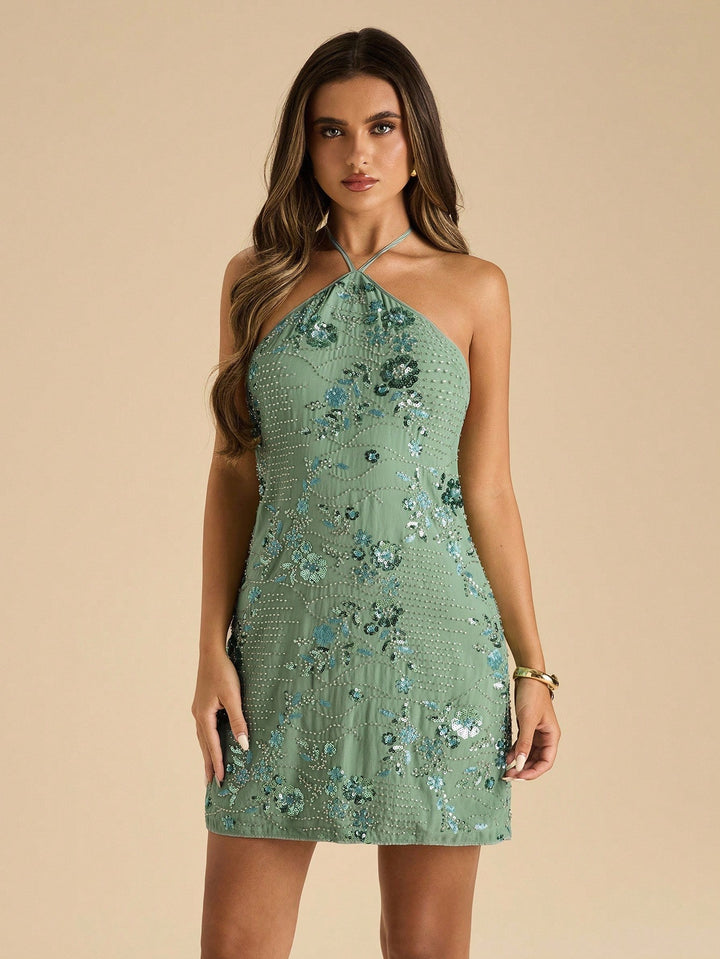 Rochie mini SHEIN, verde