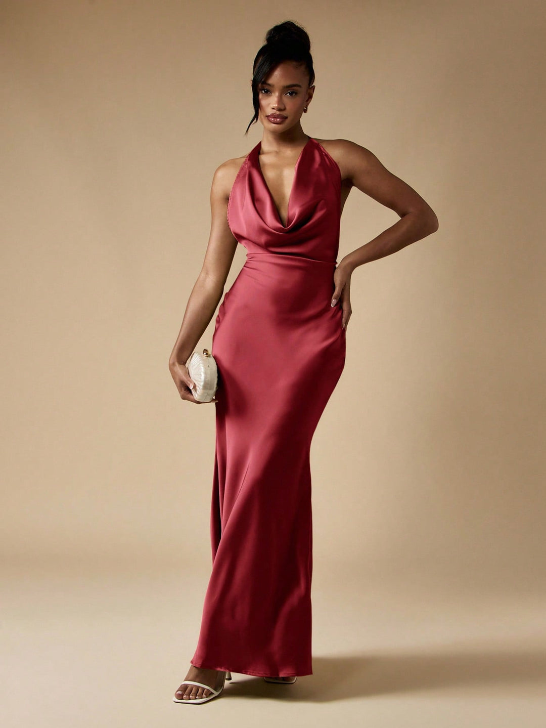 Rochie maxi SHEIN, vișiniu
