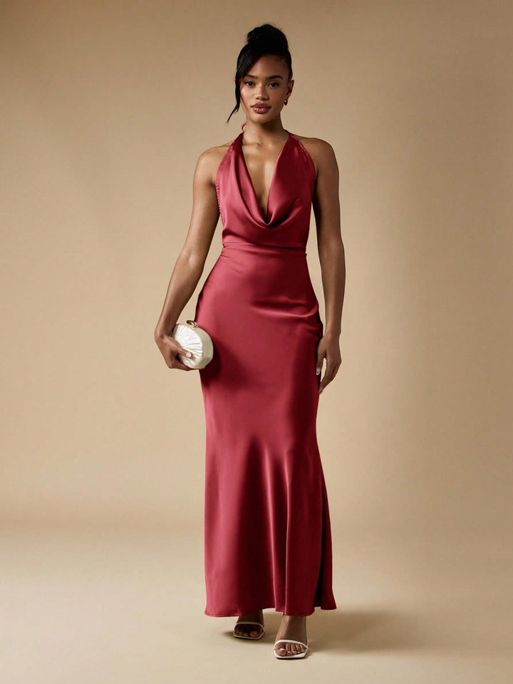 Rochie maxi SHEIN, vișiniu