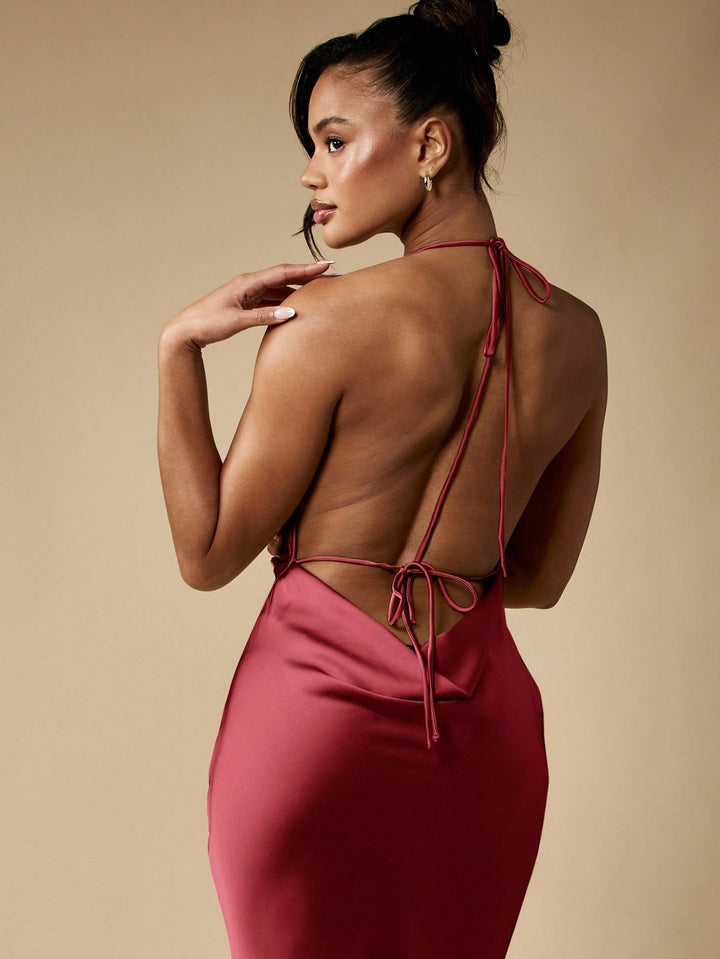 Rochie maxi SHEIN, vișiniu