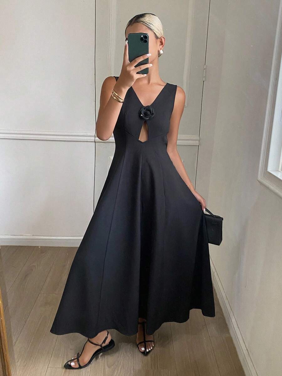 Rochie maxi SHEIN, negru