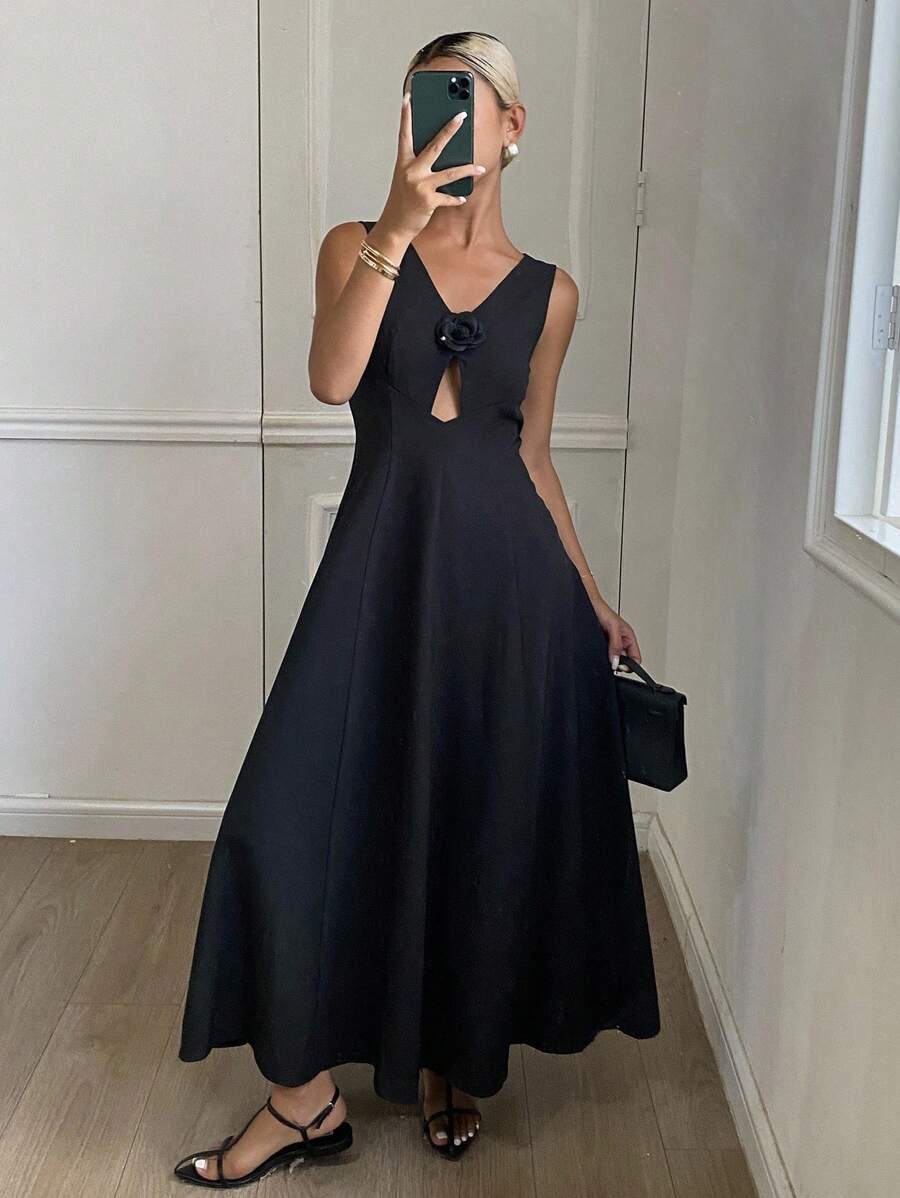 Rochie maxi SHEIN, negru