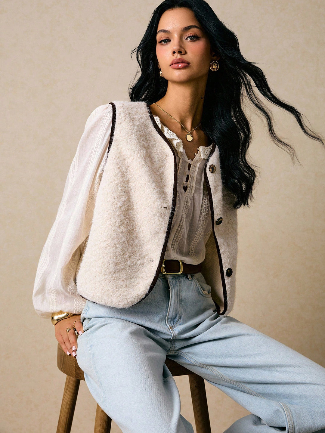 SHEIN Jacket, Orange