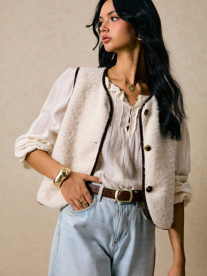 SHEIN Jacket, Orange
