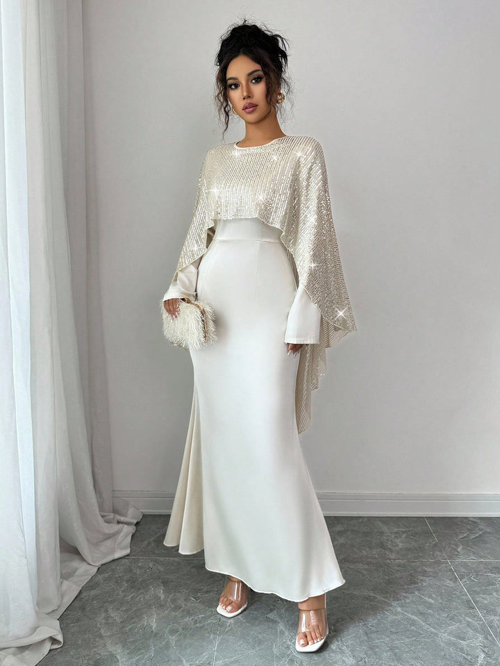 Rochie maxi SHEIN, portocaliu
