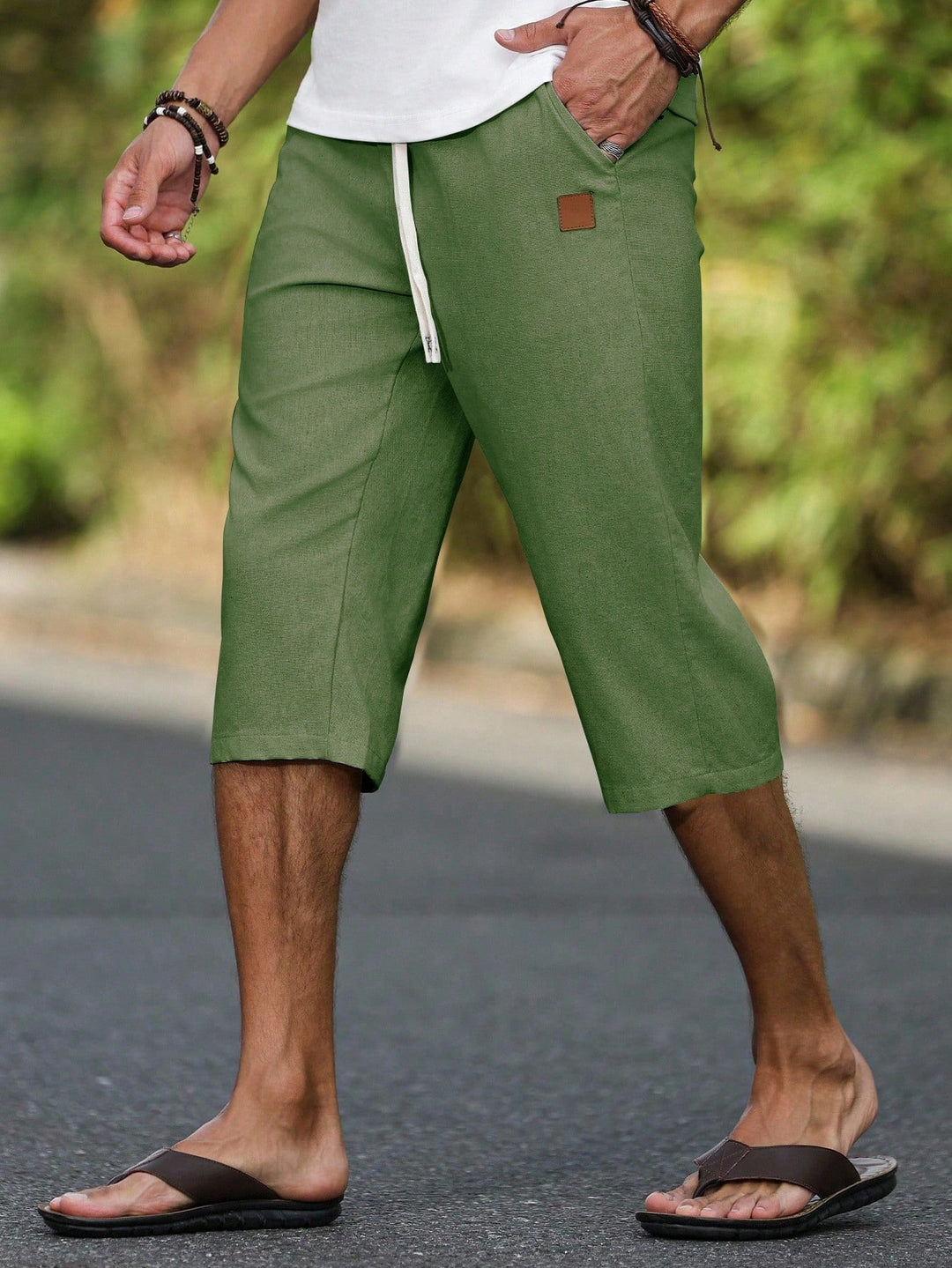 Pantalon SHEIN, verde