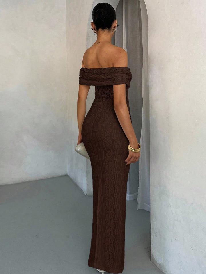 Rochie maxi SHEIN, maro