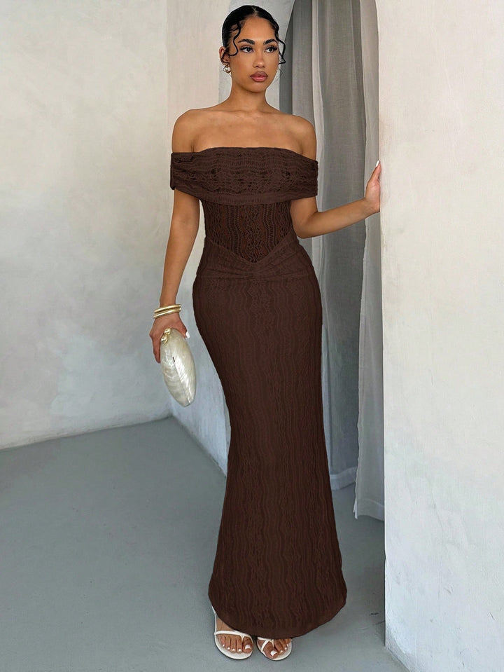 Rochie maxi SHEIN, maro