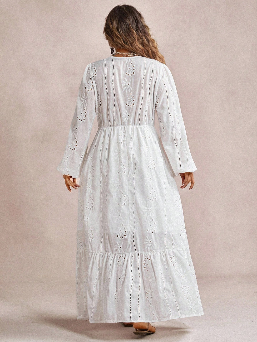 Rochie maxi SHEIN, alb
