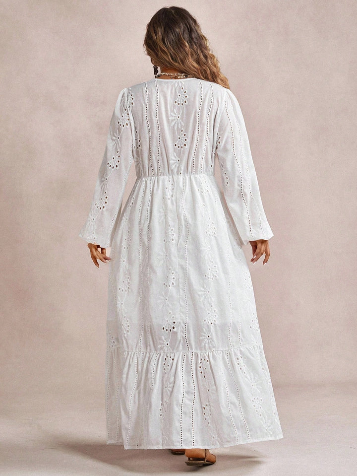 Rochie maxi SHEIN, alb