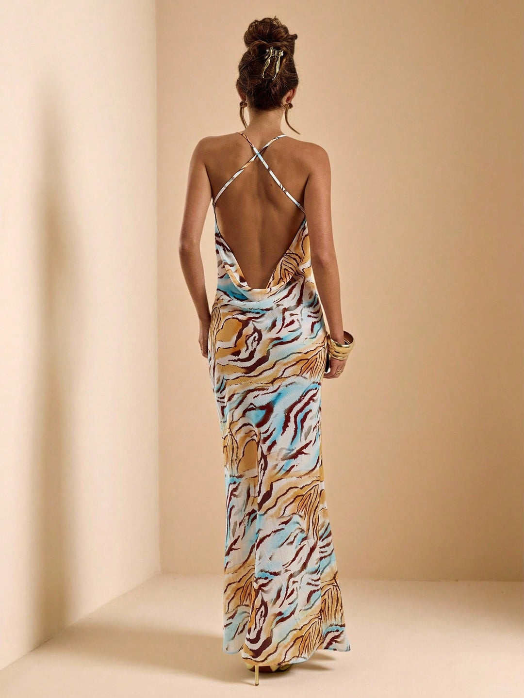 Rochie maxi SHEIN, albastru