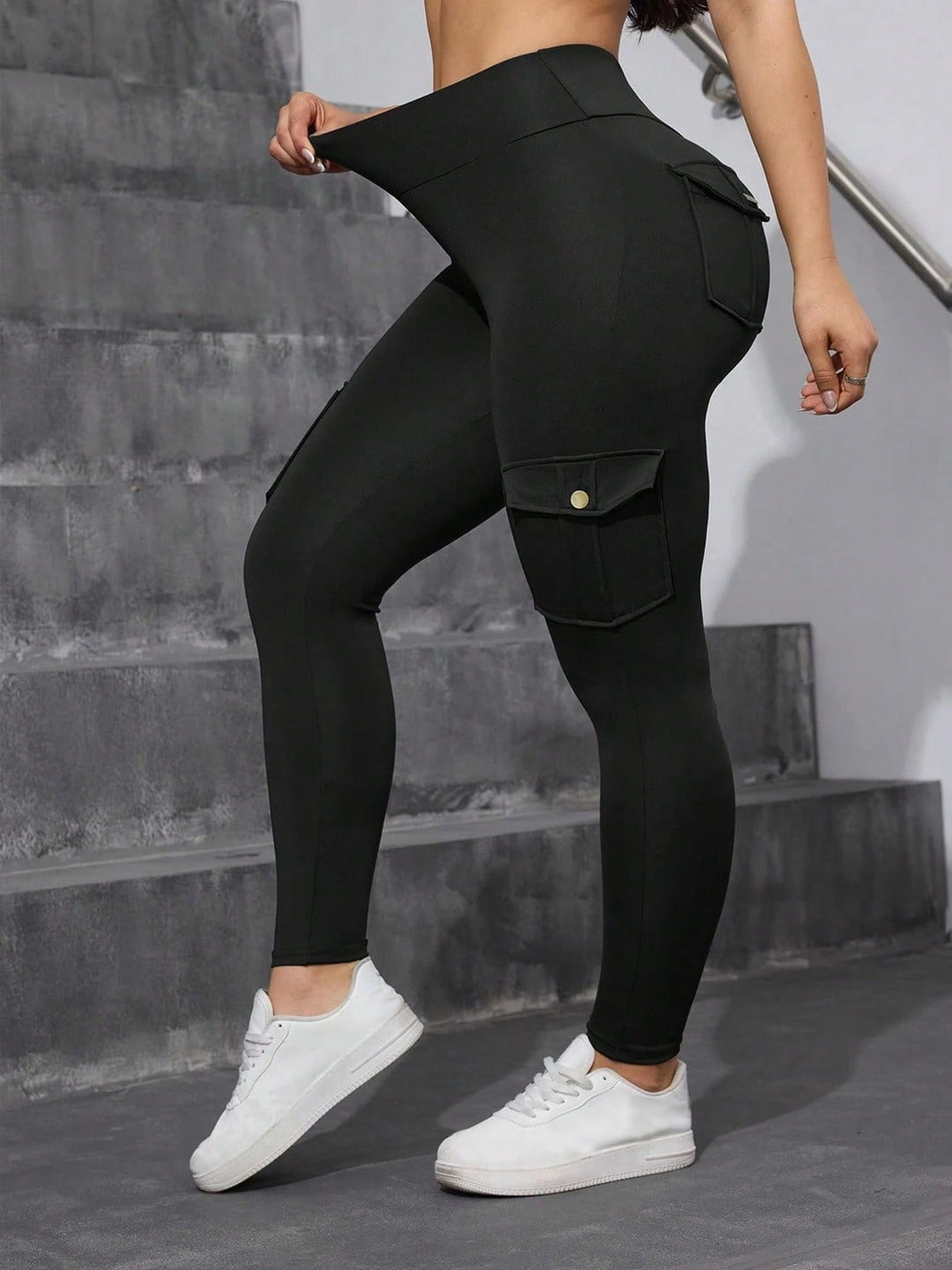 Leggings SHEIN, fekete