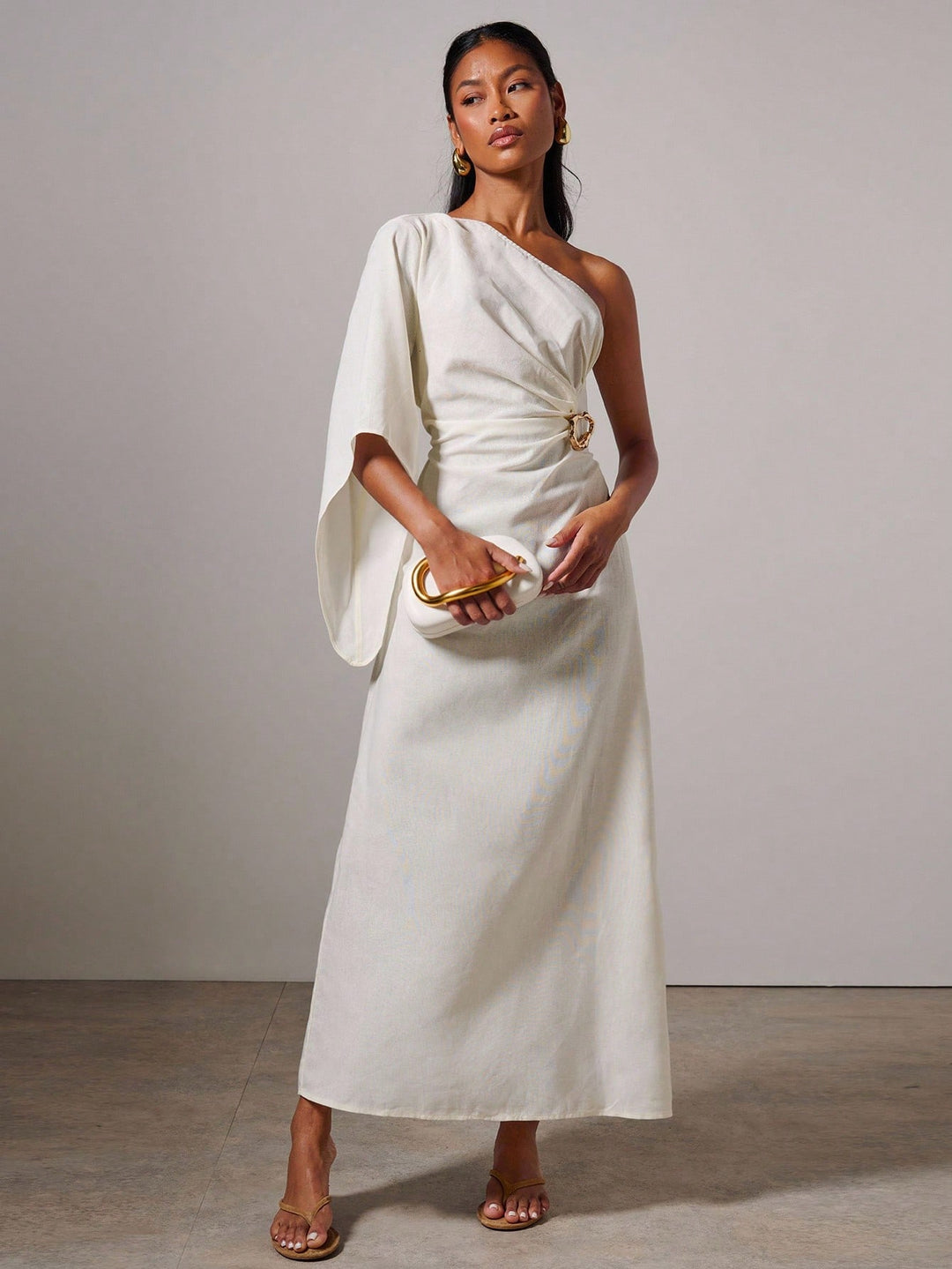 Rochie maxi SHEIN, alb