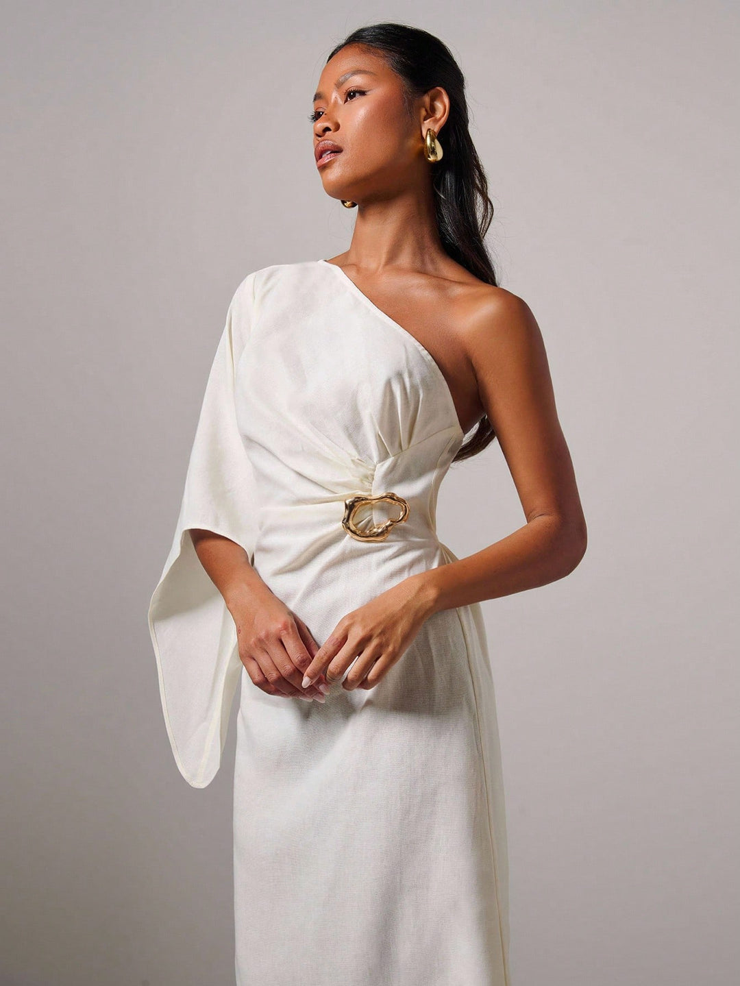 Rochie maxi SHEIN, alb