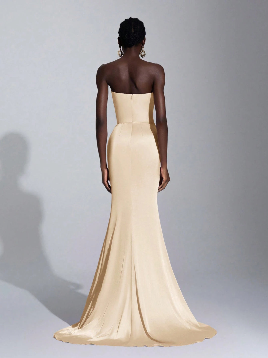 Rochie de ocazie Shein, crem