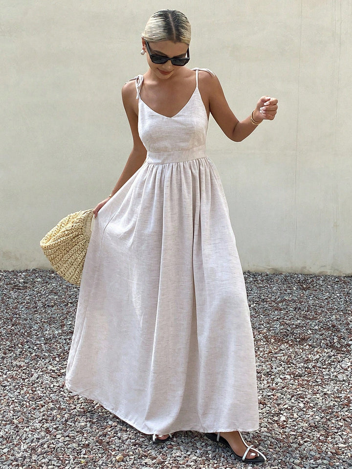 SHEIN maxi dress, bézs