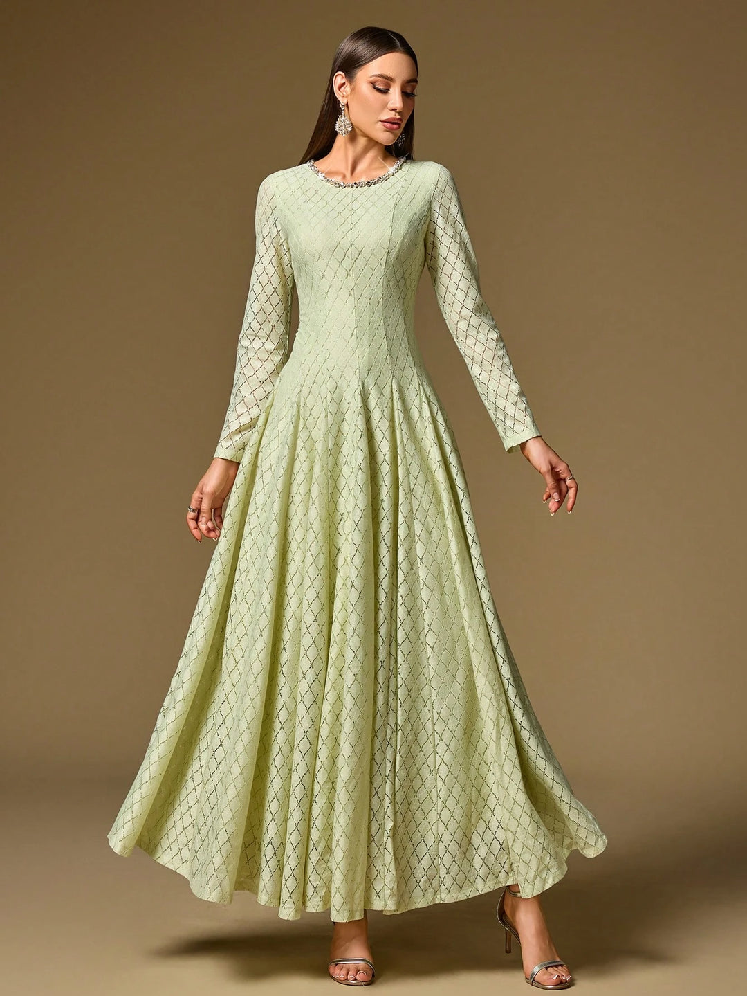 Rochie maxi SHEIN, verde
