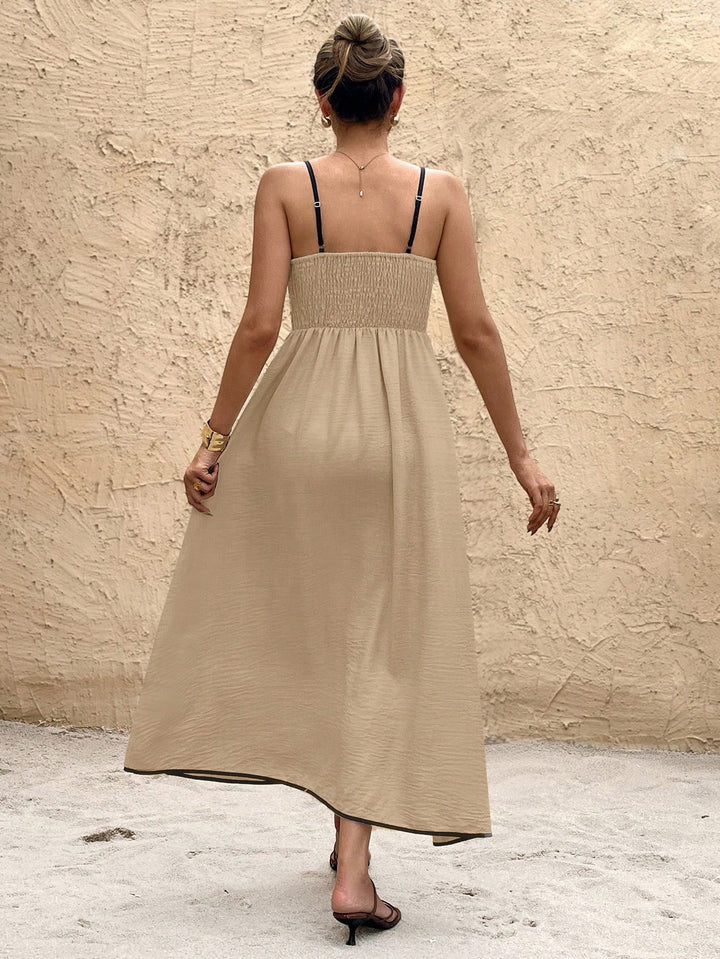 SHEIN maxi ruha, barna