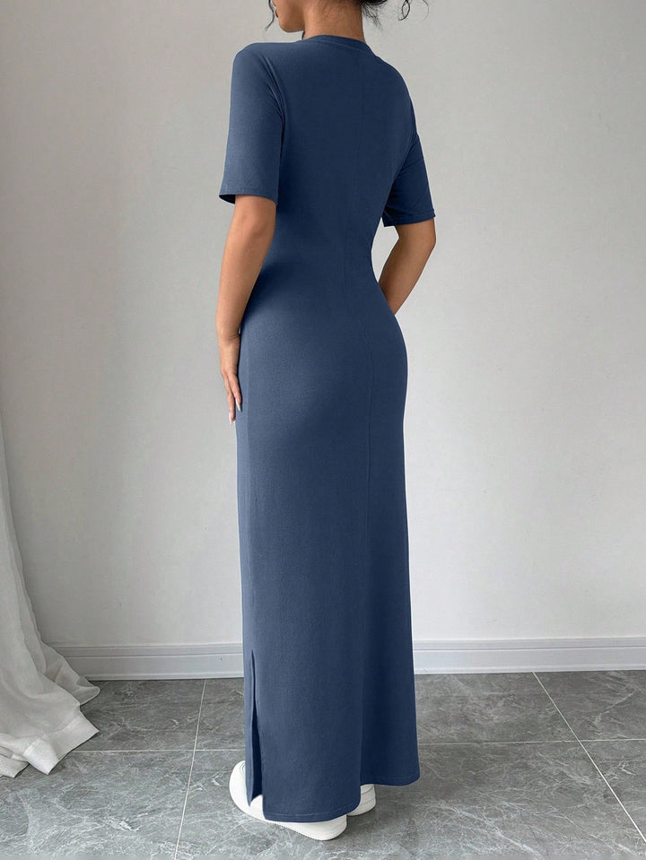 SHEIN maxi ruha, kék