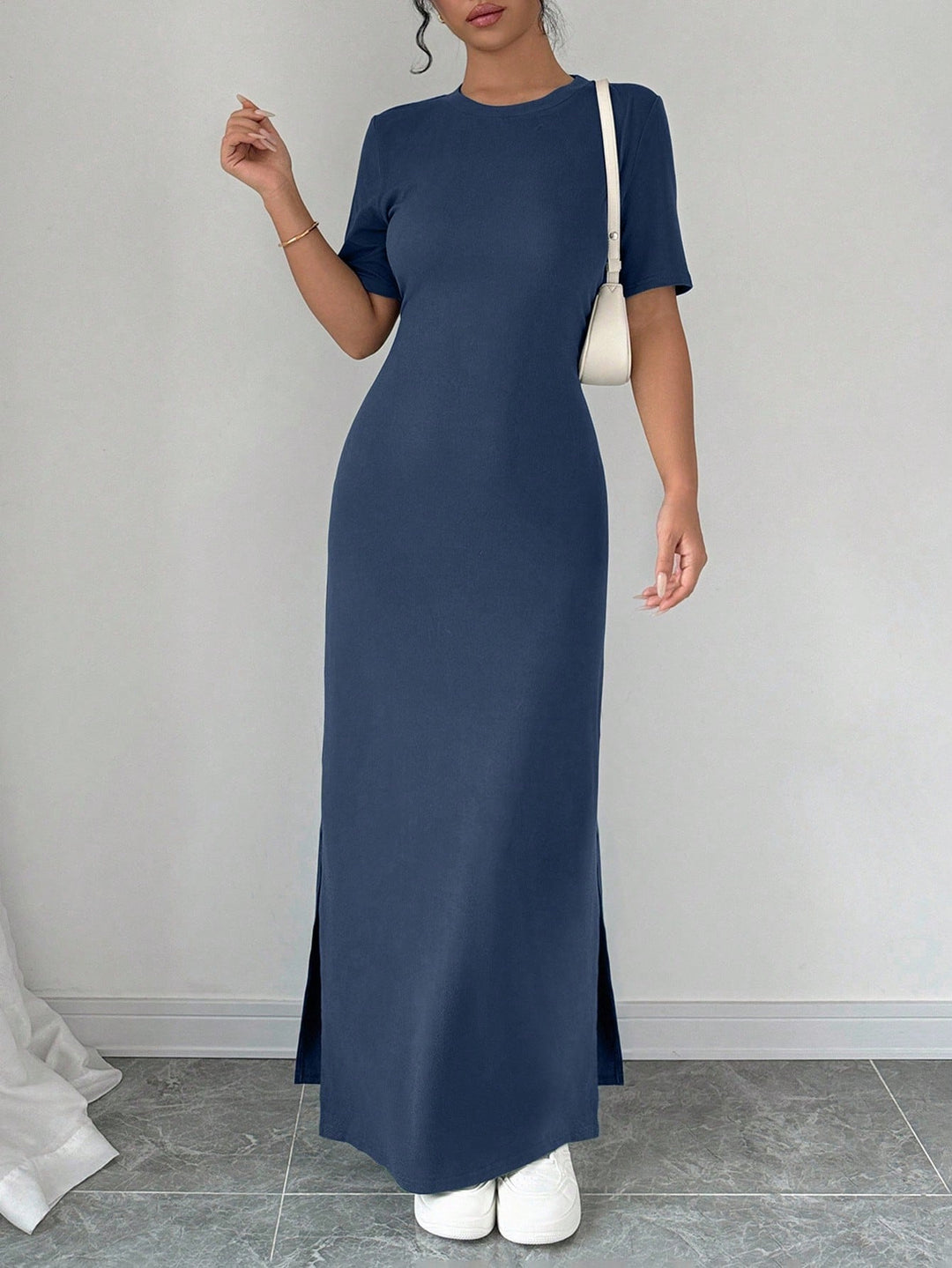 SHEIN maxi ruha, kék