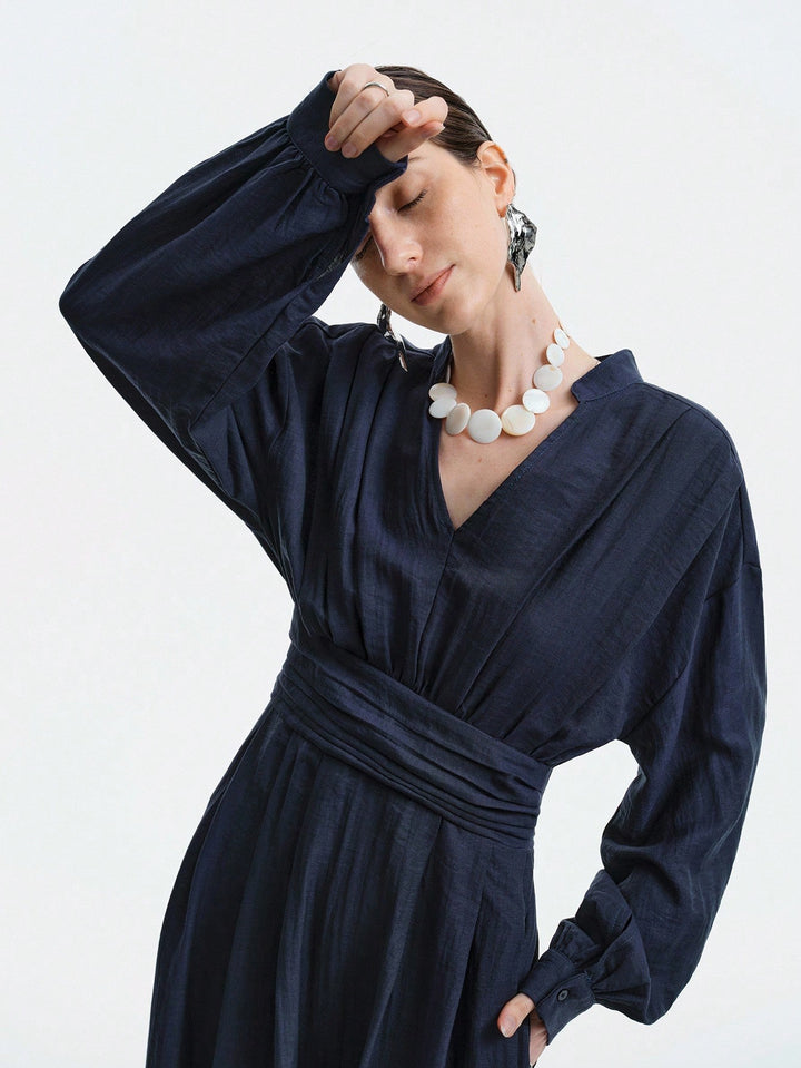 SHEIN maxi ruha, kék