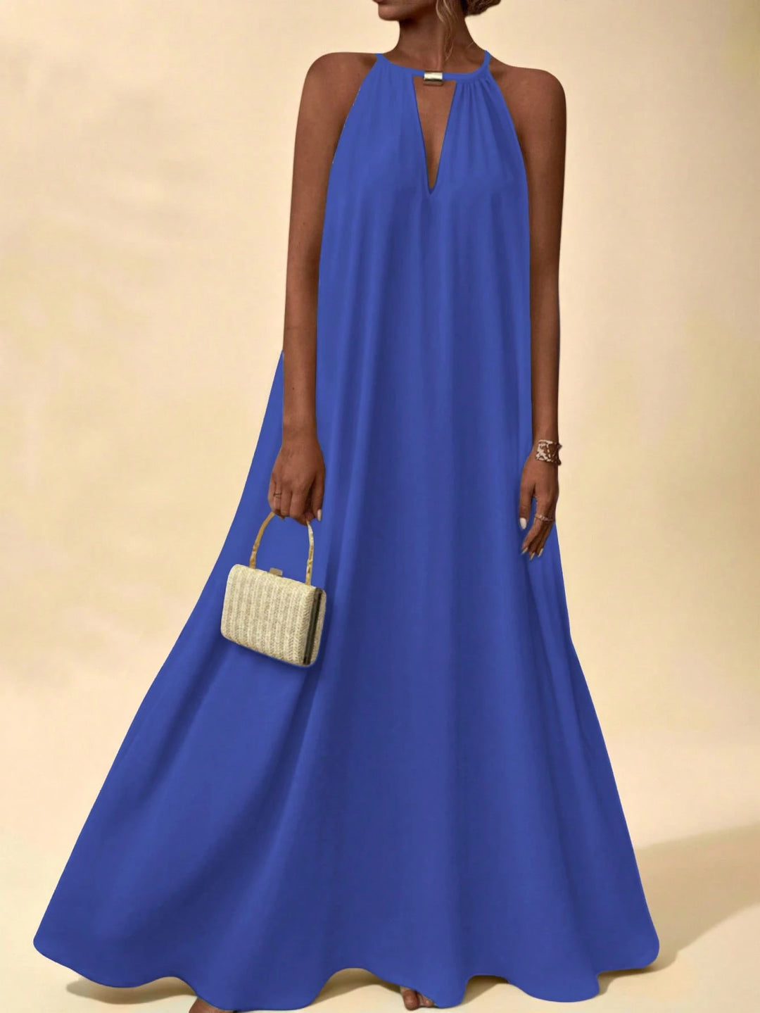 Shein maxi ruha, kék