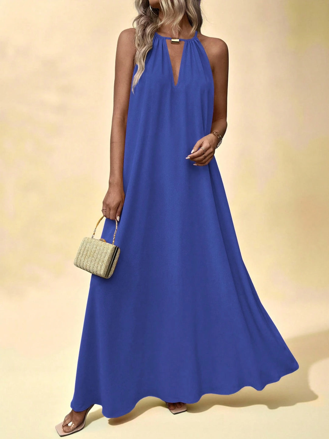 Shein maxi ruha, kék